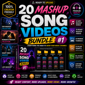 20 Mashup song Videos Bundle #1